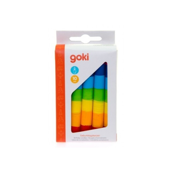 

Аксессуары Goki Набор свечей на день рождения цветные (60860)