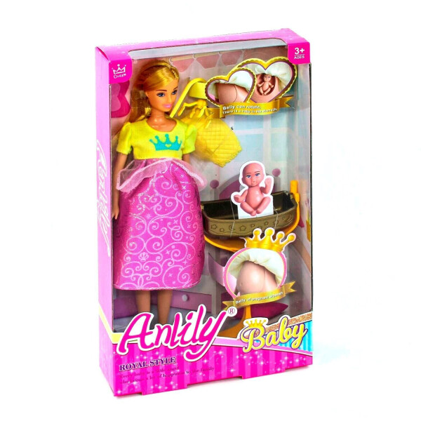 

Кукла Anlily с младенцем Kimi розовая 71329048