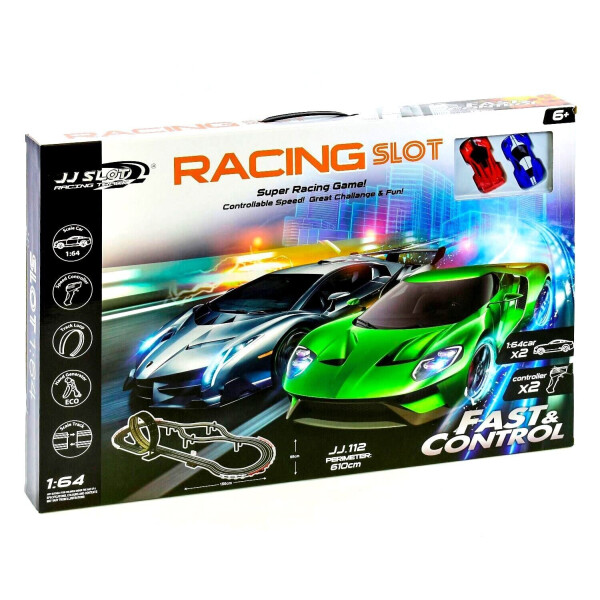 

Автотрек Kimi 2 машинки от сети трасса 610 см разноцветный 72328048