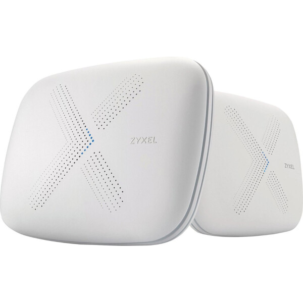 

Wi-Fi роутер Mesh ZYXEL Multy X (WSQ50-EU0201F) (AC3000, 3xGE LAN, 1хGE WAN, Tri-band, MU-MIMO, 1xUSB, BLE 4.1, 9 антенн, Amazon Alexa, 2-pack)