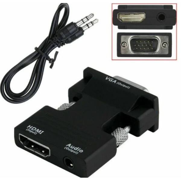 

Переходник HDMI - VGA OUT со звуком