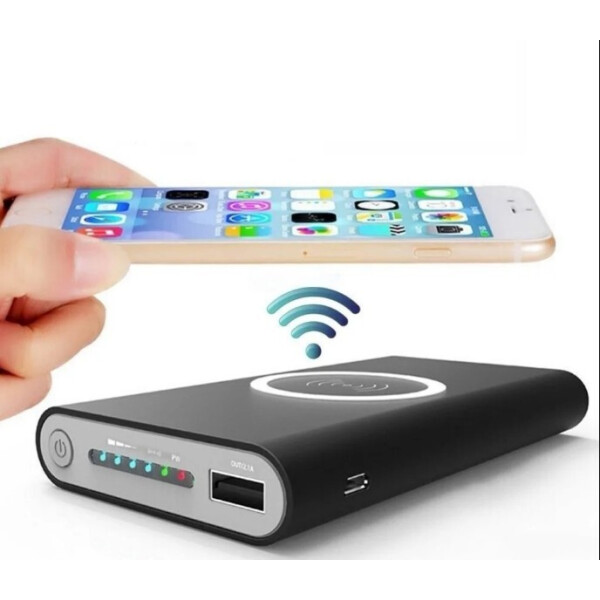 

Power bank 20000 qi с функцией беспроводной зарядки и солнечной панелью