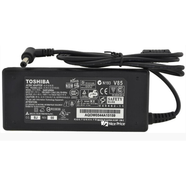 

Блок питания для ноутбуков TOSHIBA (штекер 5,5*2,5)