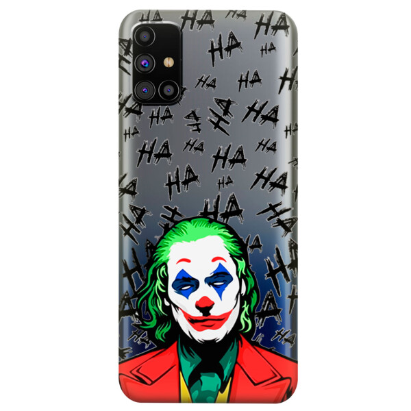 

Прозрачный силиконовый чехол OKcovers для Samsung Galaxy M31s с рисунком - Джокер (KS5968)