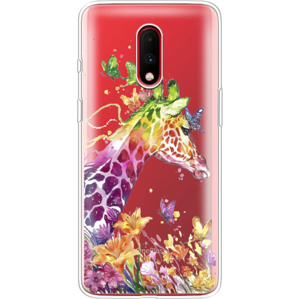 

Силиконовый чехол BoxFace OnePlus 7 Colorful Giraffe (37256-cc14)