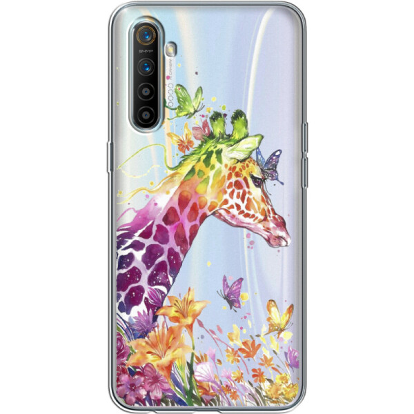 

Силиконовый чехол BoxFace Realme XT Colorful Giraffe (39535-cc14)