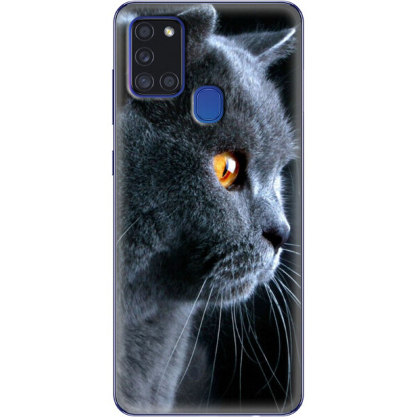 

Силиконовый чехол BoxFace Samsung A217 Galaxy A21s English cat (40006-up1346)