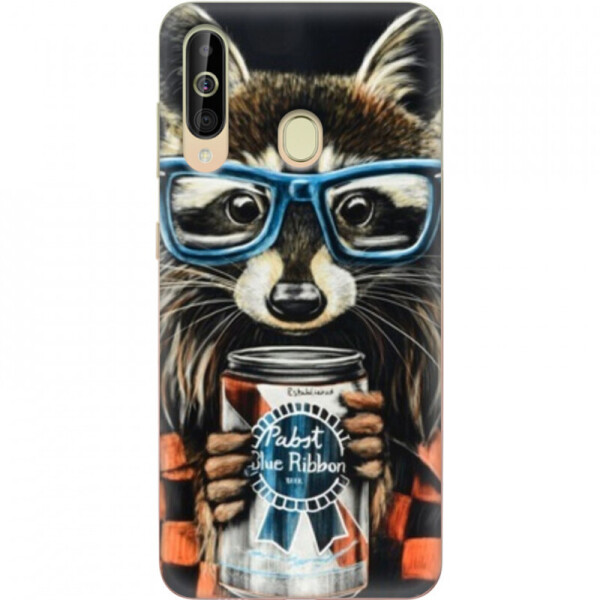 

Силиконовый чехол BoxFace Samsung A6060 Galaxy A60 Енот с банкой (37396-up1333)