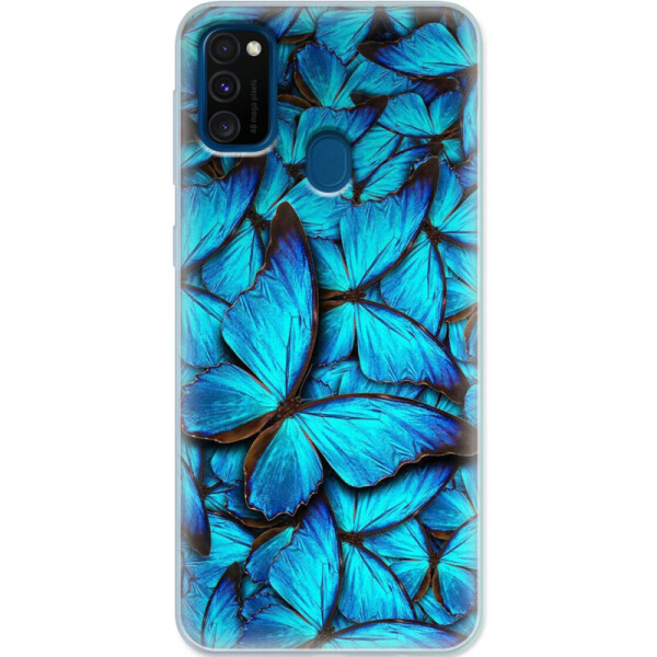 

Силиконовый чехол BoxFace Samsung M307 Galaxy M30s лазурные бабочки (38209-up1550)