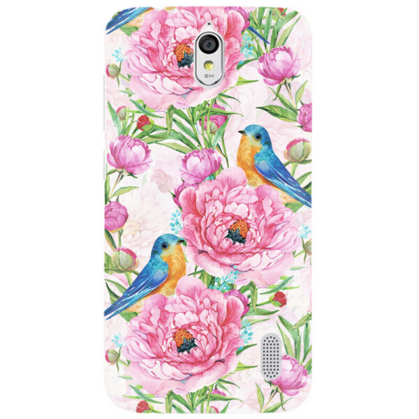 

Силиконовый чехол BoxFace Huawei Ascend Y625 Birds and flowers (26173-up2376)
