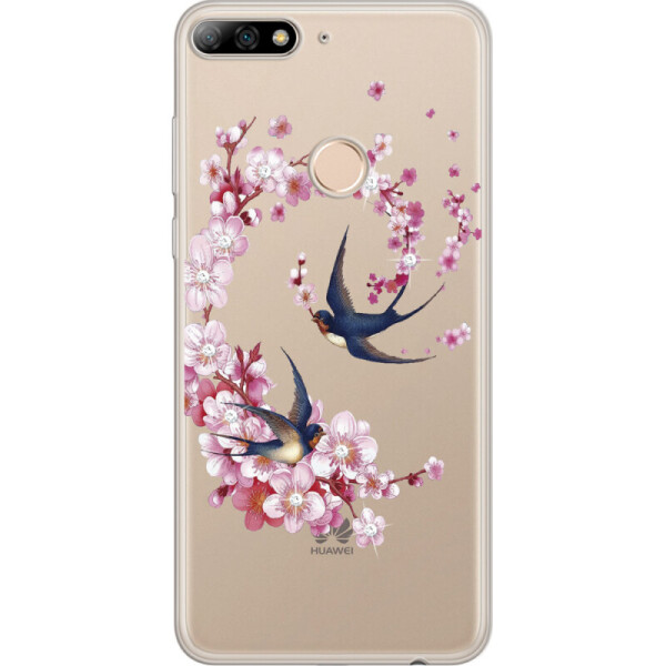 

Силиконовый чехол BoxFace Huawei Y7 Prime 2018 Swallows and Bloom (33373-rs4)