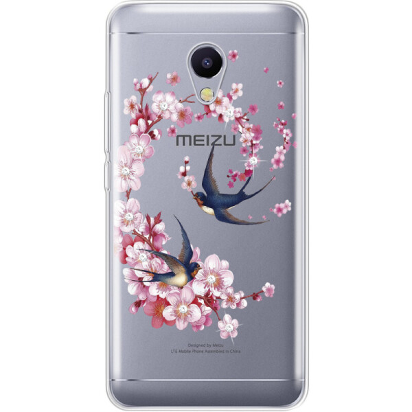 

Силиконовый чехол BoxFace Meizu M5s Swallows and Bloom (29620-rs4)