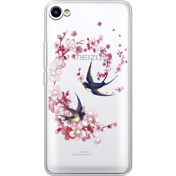 

Силиконовый чехол BoxFace Meizu U10 Swallows and Bloom (26471-rs4)