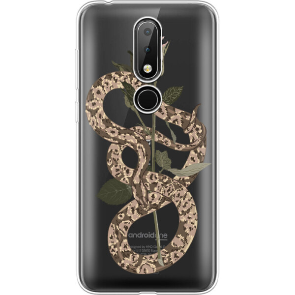 

Силиконовый чехол BoxFace Nokia 6.1 Plus Glamor Snake (36788-cc67)