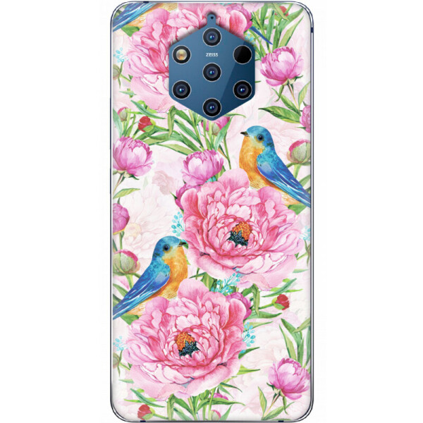 

Силиконовый чехол BoxFace Nokia 9 Birds and flowers (34179-up2376)