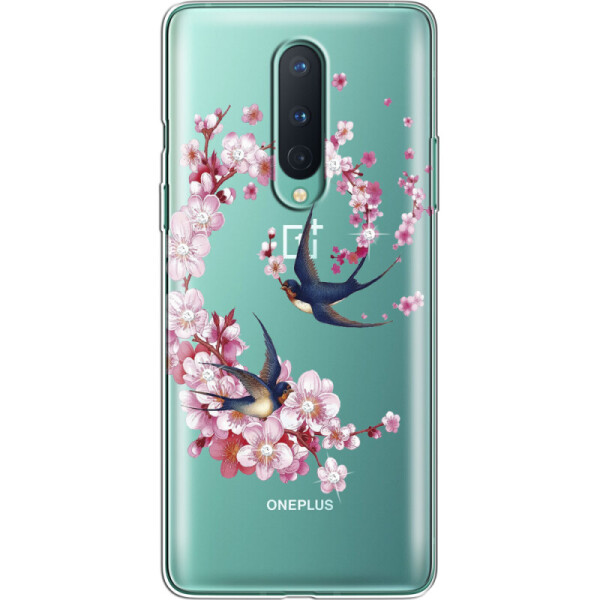 

Силиконовый чехол BoxFace OnePlus 8 Swallows and Bloom (39989-rs4)