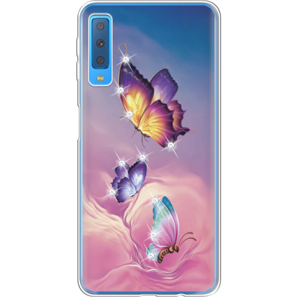 

Силиконовый чехол BoxFace Samsung A750 Galaxy A7 2018 Butterflies (35481-rs19)