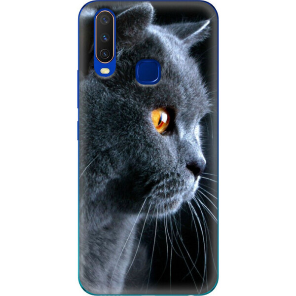 

Силиконовый чехол BoxFace Vivo Y15 English cat (37601-up1346)