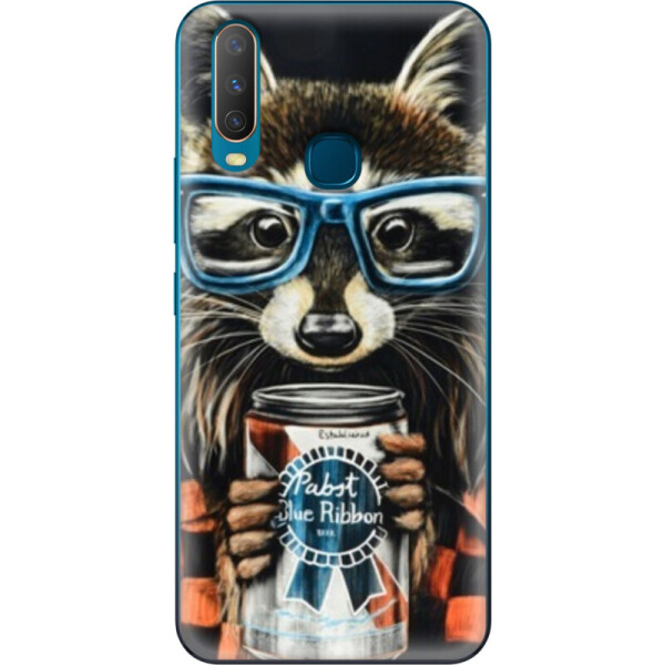

Силиконовый чехол BoxFace Vivo Y17 Енот с банкой (37933-up1333)