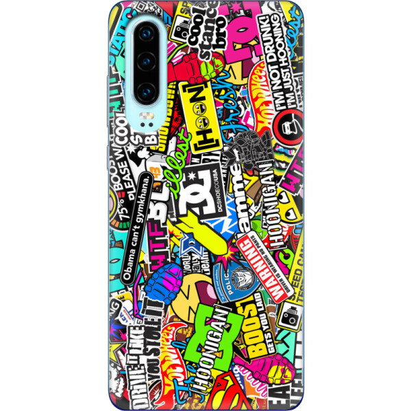 

Силиконовый чехол BoxFace Huawei P30 Multicolored Inscriptions (36851-up880)