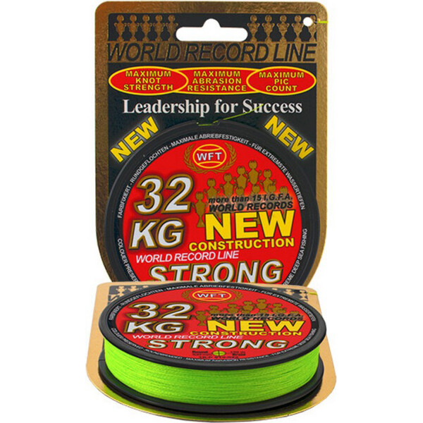 

Шнур WFT KG Strong Chartreuse Round Braid 150 м 0.18 мм 22 кг Germany (30442018-0505)