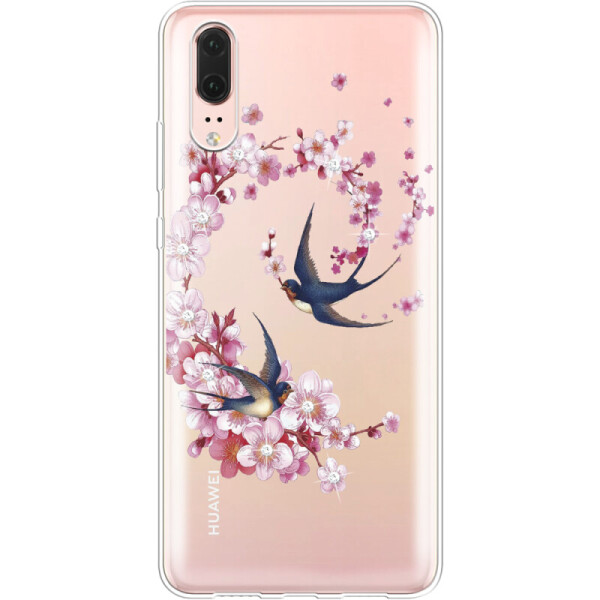 

Силиконовый чехол BoxFace Huawei P20 Swallows and Bloom (33128-rs4)