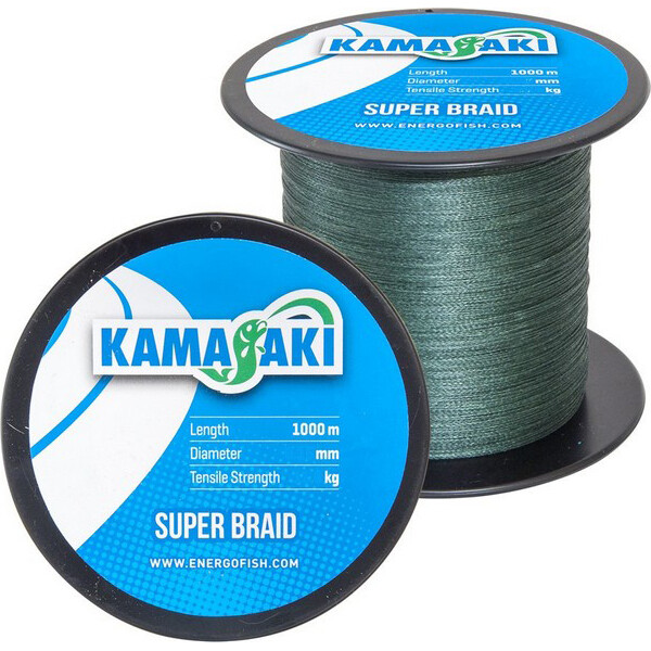 

Шнур Energofish Kamasaki Super Braid Green 1000 м 0.10 мм 7.6 кг (30520910-0505)