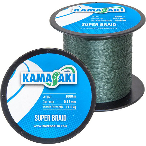 

Шнур Energofish Kamasaki Super Braid Green 1000 м 0.15 мм 11.6 кг (30520915-0505)