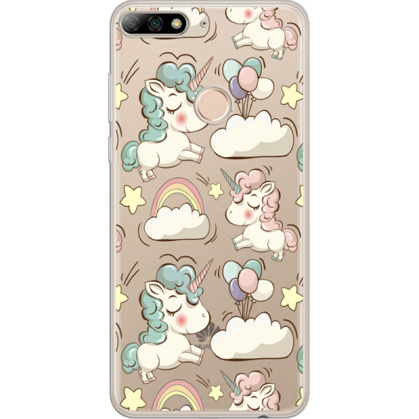 

Силиконовый чехол BoxFace Huawei Y7 Prime 2018 Unicorns (33373-cc2)