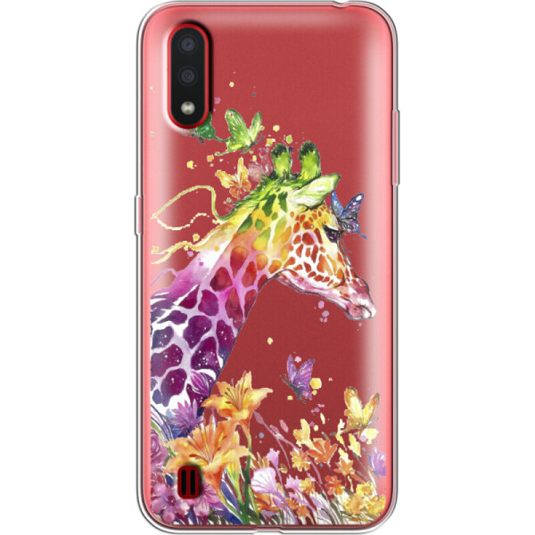 

Силиконовый чехол BoxFace Samsung A015 Galaxy A01 Colorful Giraffe (38839-cc14)