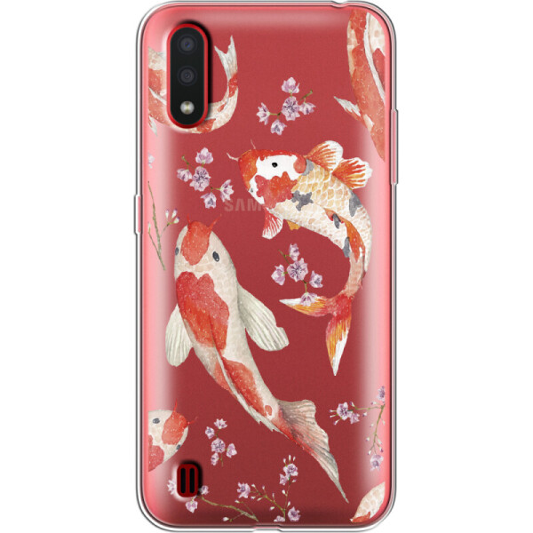 

Силиконовый чехол BoxFace Samsung A015 Galaxy A01 Japanese Koi Fish (38839-cc3)