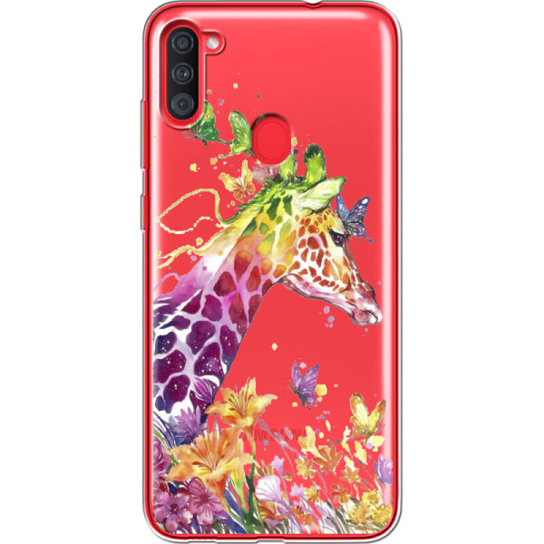 

Силиконовый чехол BoxFace Samsung A115 Galaxy A11 Colorful Giraffe (39628-cc14)