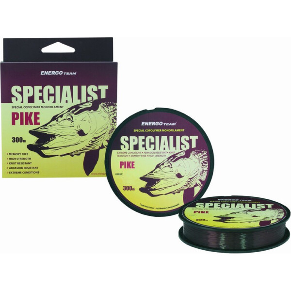 

Леска Energofish ET Specialist Pike Brown 300 м 0.35 мм 14.47 кг (33220035-0505)
