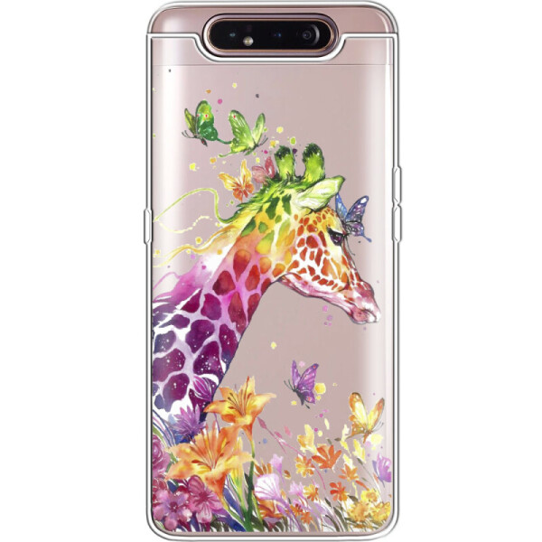 

Силиконовый чехол BoxFace Samsung A805 Galaxy A80 Colorful Giraffe (37361-cc14)