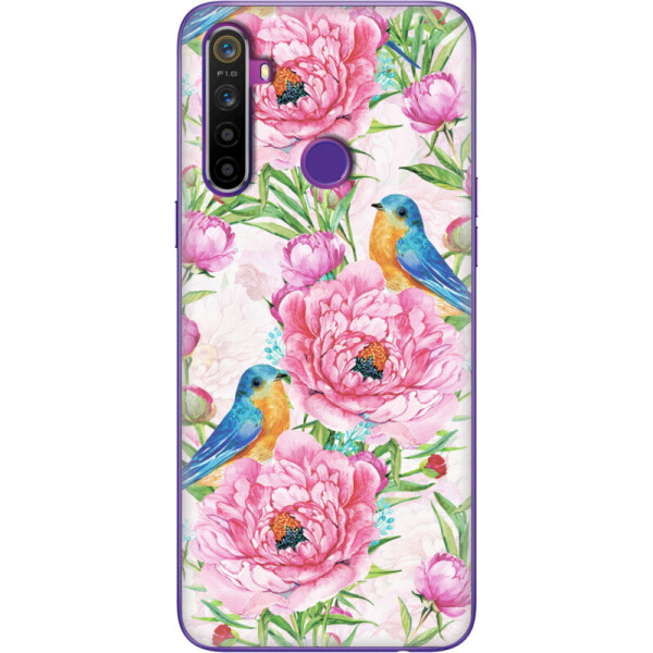 

Силиконовый чехол BoxFace Realme 5 Birds and flowers (39536-up2376)