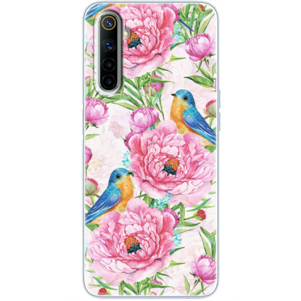 

Силиконовый чехол BoxFace Realme 6 Birds and flowers (40469-up2376)