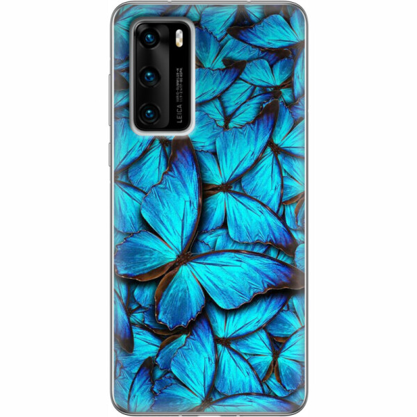 

Силиконовый чехол BoxFace Huawei P40 лазурные бабочки (39746-up1550)