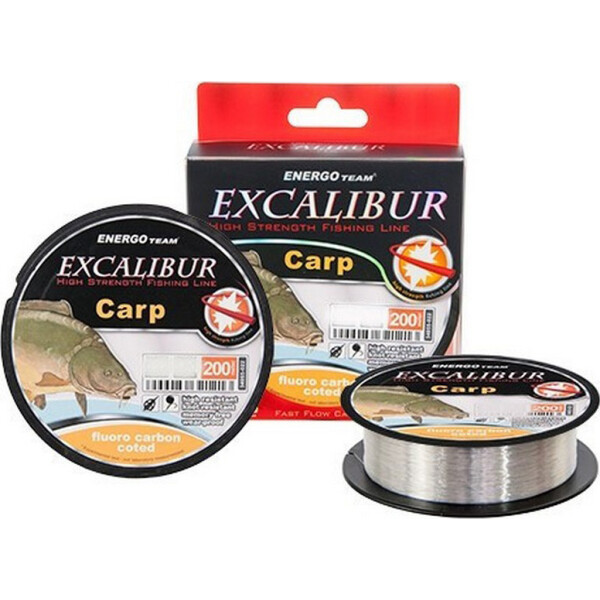 

Леска Energofish Excalibur Carp Fluorocarbon Coated Clear 200 м 0.20 мм 5.1 кг (34055020-0505)