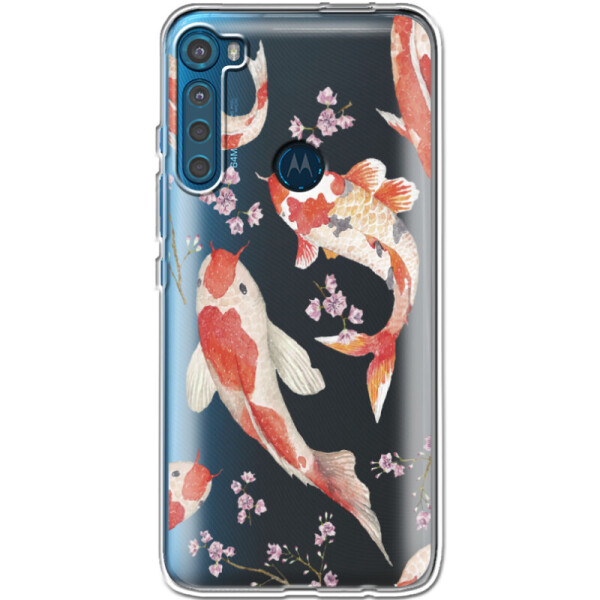 

Силиконовый чехол BoxFace Motorola One Fusion Plus Japanese Koi Fish (40947-cc3)