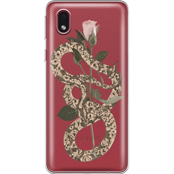 

Силиконовый чехол BoxFace Samsung A013 Galaxy A01 Core Glamor Snake (40875-cc67)