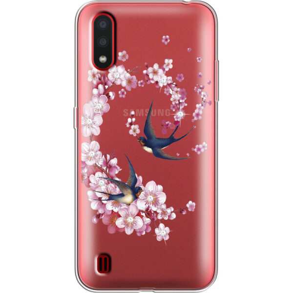 

Силиконовый чехол BoxFace Samsung A015 Galaxy A01 Swallows and Bloom (38839-rs4)