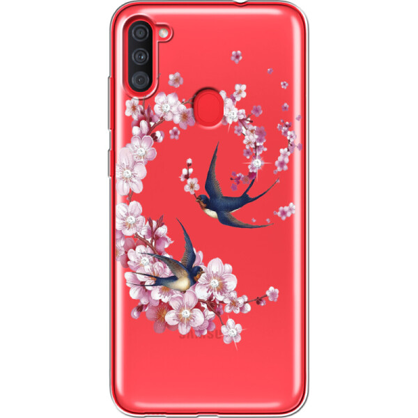 

Силиконовый чехол BoxFace Samsung A115 Galaxy A11 Swallows and Bloom (39628-rs4)