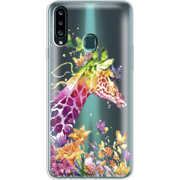 

Силиконовый чехол BoxFace Samsung A207 Galaxy A20s Colorful Giraffe (38125-cc14)