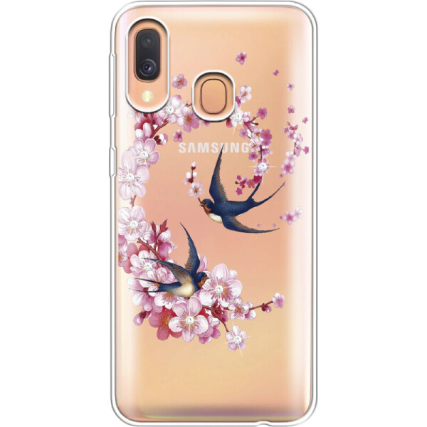

Силиконовый чехол BoxFace Samsung A405 Galaxy A40 Swallows and Bloom (36707-rs4)