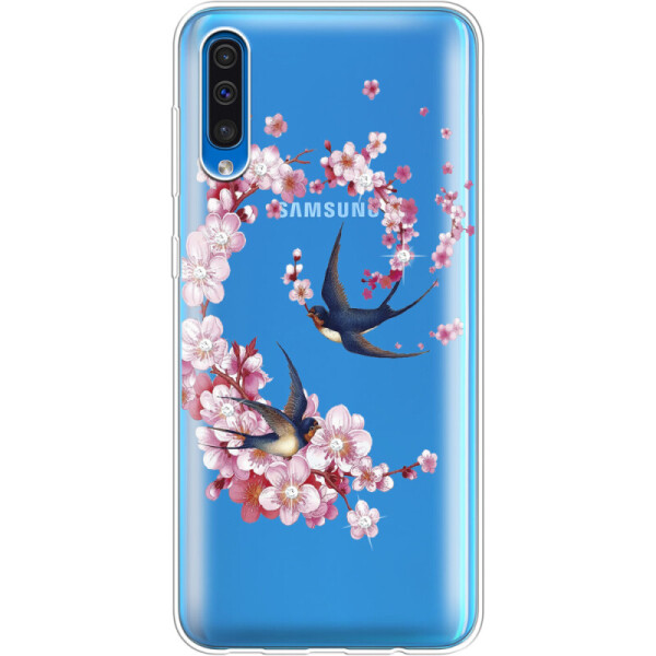 

Силиконовый чехол BoxFace Samsung A505 Galaxy A50 Swallows and Bloom (36417-rs4)