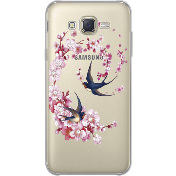 

Силиконовый чехол BoxFace Samsung J700H Galaxy J7 Swallows and Bloom (24496-rs4)