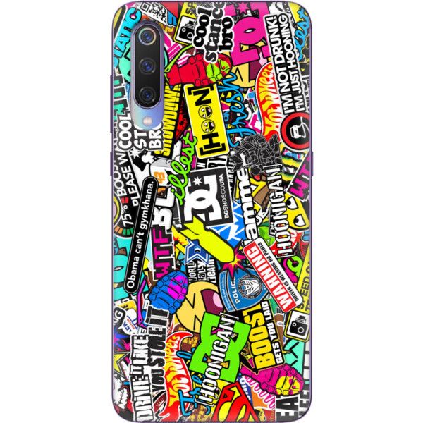 

Силиконовый чехол BoxFace Xiaomi Mi 9 Multicolored Inscriptions (36433-up880)