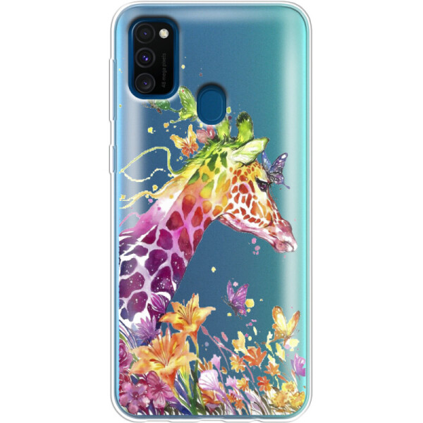 

Силиконовый чехол BoxFace Samsung M307 Galaxy M30s Colorful Giraffe (38209-cc14)