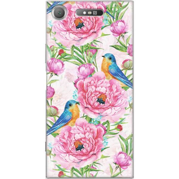 

Силиконовый чехол BoxFace Sony Xperia XZ1 G8342 Birds and flowers (35672-up2376)