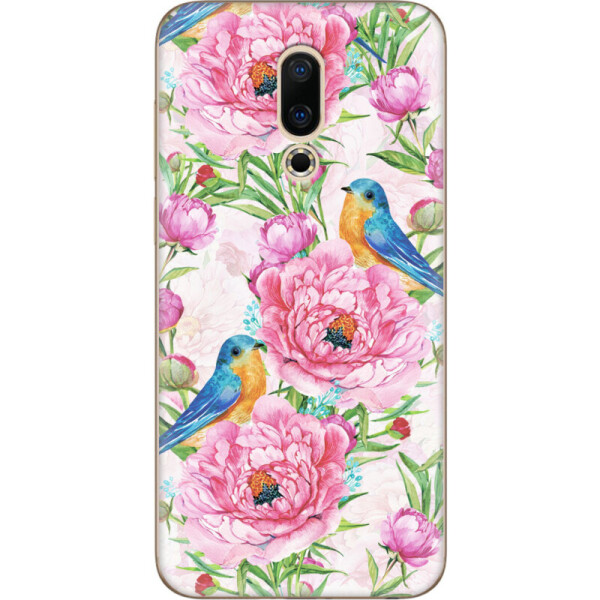 

Силиконовый чехол BoxFace Meizu 16X Birds and flowers (35842-up2376)